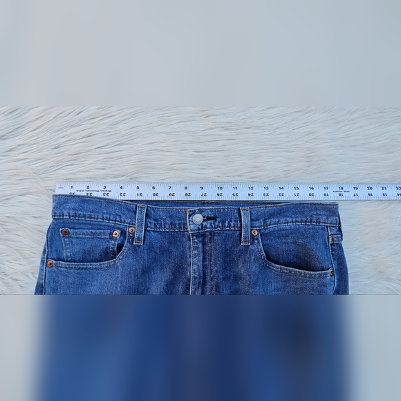 Men's Levi's 513 Slim Straight Jeans Size W33 x L32 - Picture 6 of 13